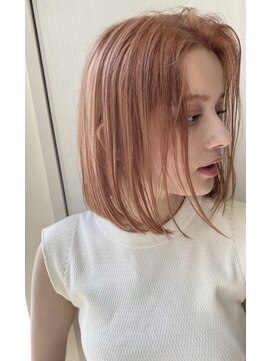 ロンドルーチェ 心斎橋(Lond luce) ダークアッシュ/ミディアムレイヤーカット［髪質改善/縮毛矯正］