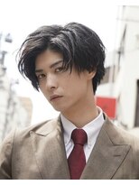 コンフィデンス 新宿3rd(confidence)&nbsp;横顔カッコいいセンターパートカジュアルスーツツーブロック