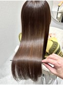 大人かわいい20代30代40代小顔ショコラベージュ１Zina船橋