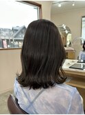 地毛風ストレート×ミントグレージュ
