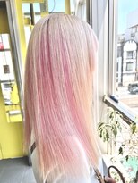 ガルボヘアー 名古屋栄店(garbo hair)&nbsp;#アンブレラカラー#ベビーピンク#ハイトーン#ホワイトベージュ