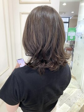 クロップ エス 湘南辻堂(crop es) cropes辻堂 パーマミディスタイル×オリーブカラー