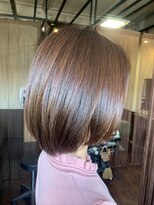 ヘアーエヌプラス (HAIR N+) 柔らかく可愛いナチュラル・ボブ☆グレーベージュ