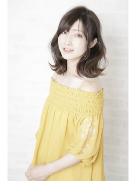 アフロディーテ 銀座(APHRODITE GINZA) 黒髪/グレーベージュ/レイヤーロング/前髪パーマ/銀座