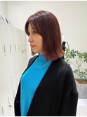 ツヤ感カラー*タッセルカット*ピンクパープル【ZinaCENTRAL】