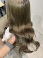 テラスヘアラボ 新潟駅南(TERRACEhairLab.) 【髪質改善ケアブリーチ】 透明感オリーブベージュ