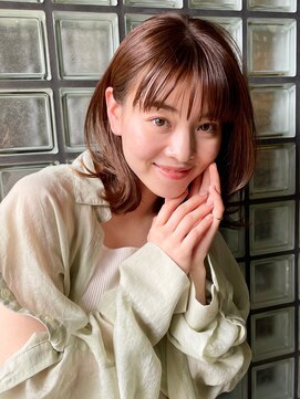 ガーデン 銀座(GARDEN) デジタルパーマ　チェリーブラウン　イメチェン　レイヤー