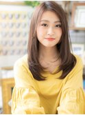 大人かわいい透明感韓国風レイヤーロングc6志木20代30代40代