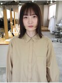 姫カットレイヤー ミディアム ベージュ【鹿児島中央】