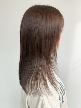 エバーグリーン(ever Green) フェイスラインレイヤー×グレージュカラー