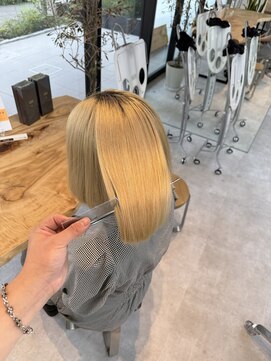 ビューブルー 亀戸錦糸町(VIEW BLUE) 美髪シアーカラー髪質改善レイヤーカット切りっぱなしボブ