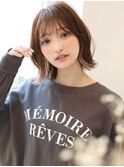 【抜け感×小顔ボブ】