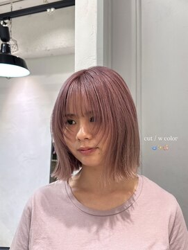 ロマリア(Lomalia) Lomalia表参道ナチュラルハイトーンピンクケアブリーチ