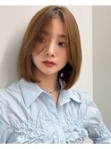 【長谷川】ストレートミディアムボブ