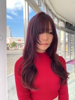 コワファースト 大分(COIFF1RST)&nbsp;フェイスレイヤー/レッドバイオレット/顔周り/レイヤー