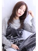 小顔ハッシュカット×ココアベージュ20代30代40代