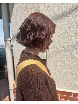 こて巻き風パーマ