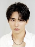 ナチュラルセンターパートニュアンスパーマ