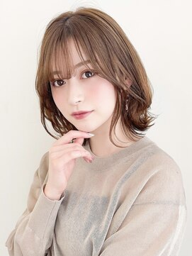 ヌリ 錦糸町(NuRI) ♪結べるボブくびれボブレイヤー外ハネパーマ髪質改善ケアカラー