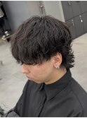 シャドウパーマニュアンスパーマメンズ波巻きスパイラルフェザー