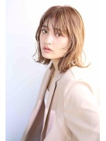 ムウ 難波(MOU)&nbsp;ボブクールショート前髪イメチェンピンクベージュ30代40代50代