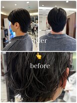 パーマ落としラボ アピッシュ 銀座(apish) 【綱島蓮】メンズパーマ落とし+クレンジング