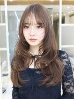 ミリバイアフロート(MIRI by AFLOAT)&nbsp;【島田佑】ミディアムレイヤーカットグレージュ顔周りカット