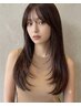 【汗・湿気でも崩れない!】【部分縮毛矯正+顔周りの部分カット】