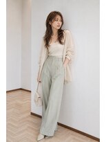 バグズ ヘアデザイン 桔梗が丘店(Baguz HAIR DESIGN) 韓国風レイヤーカットくびれロング透明感ベージュ顔周り小顔艶髪