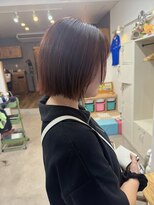 オリビアヘアー(OLIVIA HAIR)&nbsp;大人可愛いが叶う！絶妙ピンクボブで魅せる艶髪スタイル♪