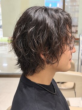 ユニックス アリオ上尾店(UNIX) シャドーパーマ×ウルフ［メンズ20代30代におすすめ］