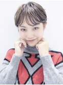 【ACO】アッシュブラウン毛先パーマでマッシュショート