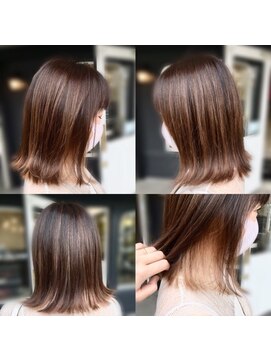 ディーリンク 南橋本店(HAIR MAKE DLINK) 切りっぱなし外はねインナー