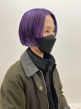 エンドリンク(endlink) ビビッドパープル×ばつっとボブ