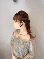 アフィックスヘア 新小岩(affix hair)&nbsp;編みおろし×パーティーヘアセット