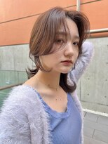 レーヴバイロンド 仙台(Reve by Lond)&nbsp;韓国 前髪 イルミナカラー ココアベージュ 前髪カット