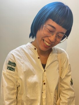 カンナ オーガニック ヘアデザイン(CANNA ORGANIC & HAIR DESIGN) 【CANNA/代官山】鮮やかコバルトブルー