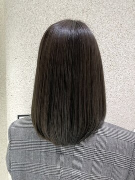 マイル 渋谷(mile) グレージュカラー/暗髪/髪質改善/こなれハイトーン[渋谷駅/桜丘]