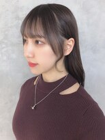 アイティーバイアルバム 松戸店(IT by ALBUM)&nbsp;顔まわりカット_グレージュカラーボブウルフ_ba423381