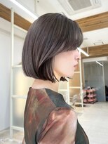 アフロートリノ(AFLOAT Leino)&nbsp;【修】20代30代40代◎透明感カラー×韓国切りぱなしボブ