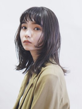 ビュートリアム265(BEAUTRIUM 265) モテ髪ミディアムレイヤー/レイヤーカット/黒髪/20代30代40代
