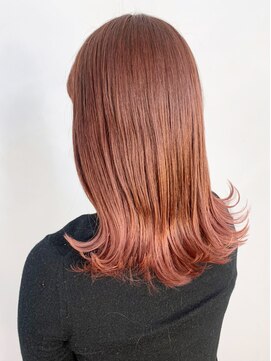 アイティーバイアルバム 下北沢店(IT by ALBUM) ピンクブラウン_斜めバンググレージュカラー_ba402102