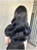 #ブルーブラック#艶髪#ツヤカラー#髪質改善#ブルーカラー
