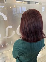 ヘアースペースブルーム ヒーロー 園田店(HAIR SPACE BLOOM hero) 【ブリーチなしWカラー】ピンクベージュ