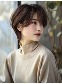 ★暗めカラーグランマッシュフェイスフレーミングデザインカラー