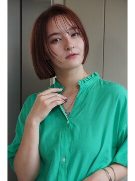 ガーデン オオタカノモリ(garden otakanomori) 20代30代40代暖色フェイスレイヤーボブ