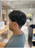 【soy-kufu】MEN'S HAIRアッシュブラックカルマパーマ
