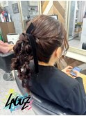 【ヘアセット】 編みおろしポニーテール　茅ヶ崎 早朝ヘアセット