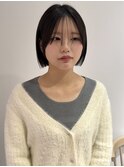 【YOKE】セピアグレージュオリーブグレージュ縮毛矯正薄め前髪