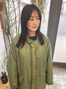 マメ(mame) セミロング/デザインカット